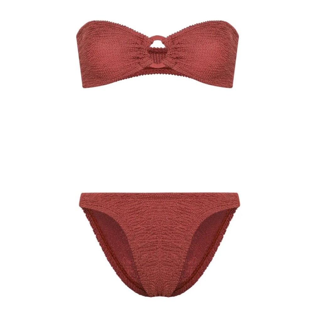 HUNZA G Gloria Ribbed Bikini Set